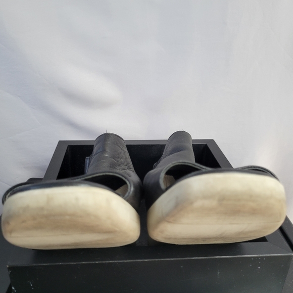 The Flexx Front Row Open Toe Leather Sandals Black Vacchetta 9 - Picture 12 of 14